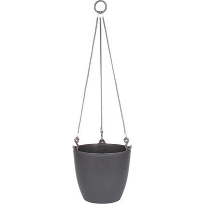 Plastkon Ariella závesný kvetináč antracitová 25 cm