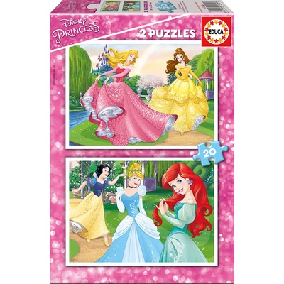 Educa - Puzzle 2x20 Disney Princess - 40 - 99 piese
