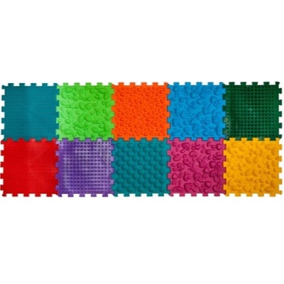 Ortek Масажна ортопедична подложка Пъзел "Mix" 10 елемента