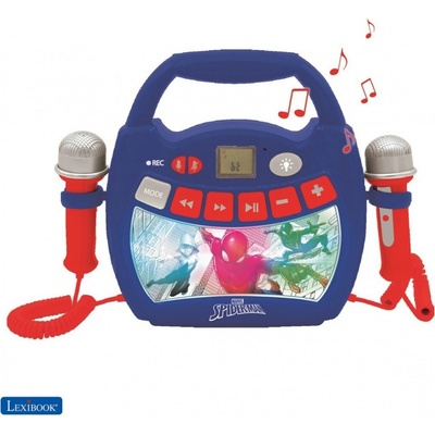 Lexibook Reproduktor karaoke Spider Man s mikrofónmi a osvetlením
