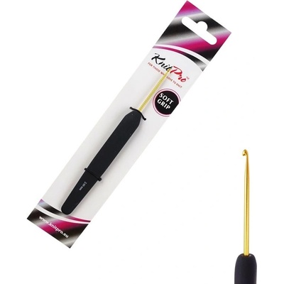 KnitPro Aluminium zlatý hliníkový háček s rukojetí 2mm