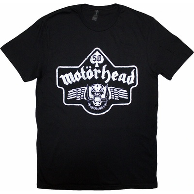 Motörhead tričko 50 Years Ace Wings Emblem čierna