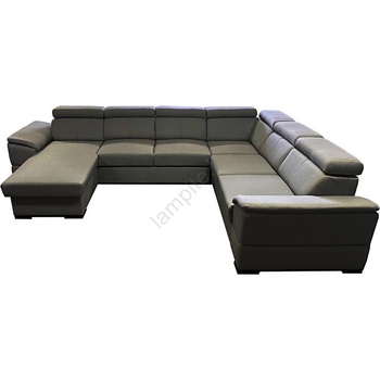 MEBLEDOMI Разтегателен ъглов диван granada с универсален u-образен ъгъл и вградено място за съхранение, тъмно сив (me00001)