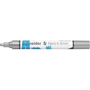 Schneider Декоративен маркер, акрилен, 4 мм, SCHNEIDER "Paint-It 320", сребърен 120254 (120254)