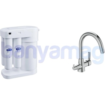Пакет ЧИСТА ВОДА: кухненски смесител с двупътен чучур+пречиствател с обратна осмоза