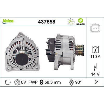 Alternátor VALEO 437558 437558