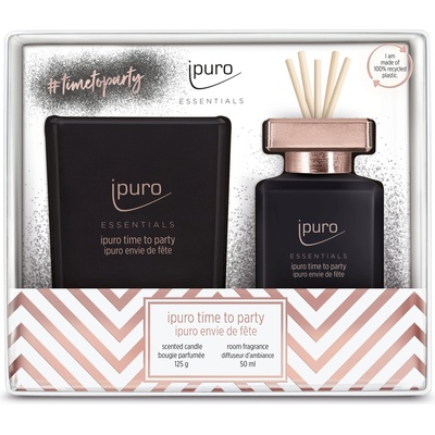 ipuro Essentials Time for to Party свещ + дифузер в подаръчна кутия 125g / 50ml,