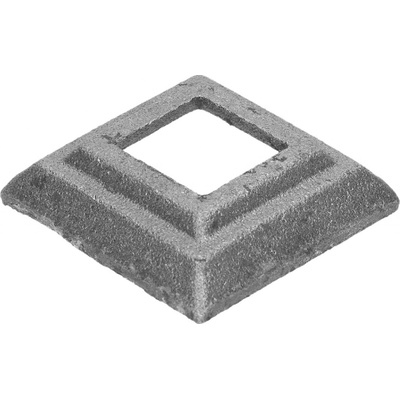 Krytka 62x62x16mm s otvorom 26x26mm, odliatok