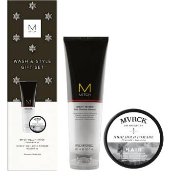 Paul Mitchell Mitch hloubkově čisticí šampon 250 ml + MVRCK pomáda na vlasy se silným zpevněním pro muže 85 g dárková sada