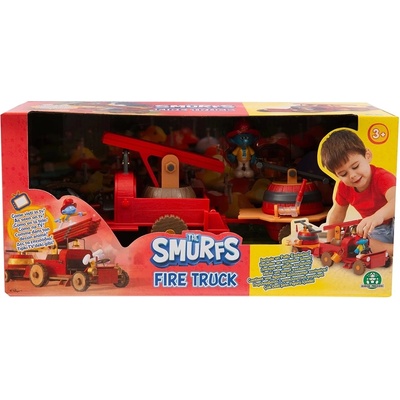 Giochi Preziosi Игрален комплект Giochi Preziosi - Пожарен автомобил, Смърфовете (20039)