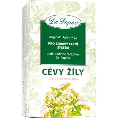 Dr.Popov Cévy žíly bylinný porcovaný čaj 30 g