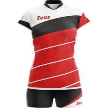 Zeus Lybra komplet dres + trenky červená/bílá/černá