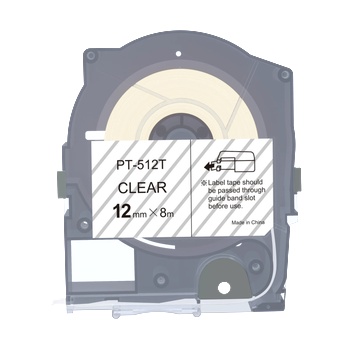 PRO-MAX Max LM-512T, 12mm x 8m, прозрачен съвместима лента (LM-TP512T)