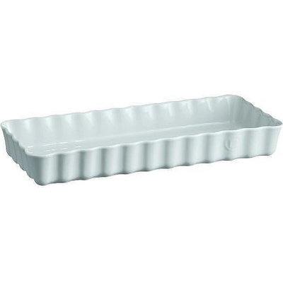 Emile Henry Керамична правоъгълна форма за тарт плитка emile henry slim rectangular tart dish - 36 х 15 см - цвят светлосив (eh 6034-01)