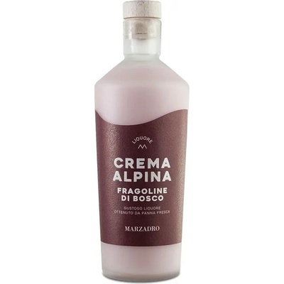 Marzadro Crema Alpina Lesná jahoda 17% 0,7 l (čistá fľaša)