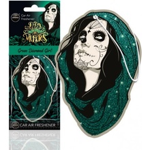 Aroma Car DIA DE LOS MUERTOS Green diamond girl