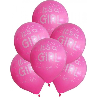 Balónkový set It's a Girl růžový