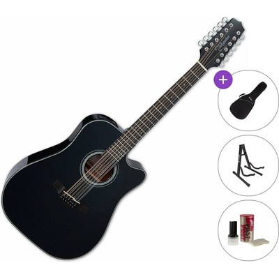 Takamine GD30CE-12 Standard SET Black 12-струнна електро-акустична китара