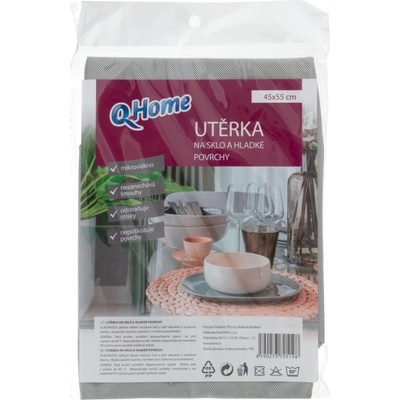 Q-Home Utěrka na sklo a hladké povrchy 45 x 55 cm mix barev
