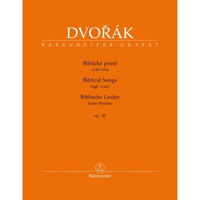 Biblické piesne op. 99 alt/barytón Antonín Dvořák