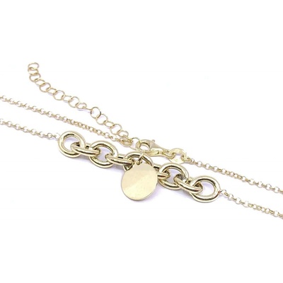 Jan Kos jewellery Stříbrný řetízek s přívěsky 12119341