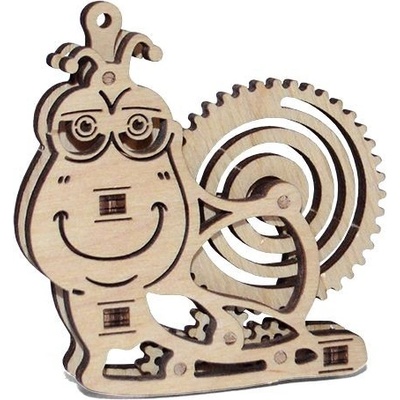 Wood Trick 3D mechanické puzzle Slimák 10 ks