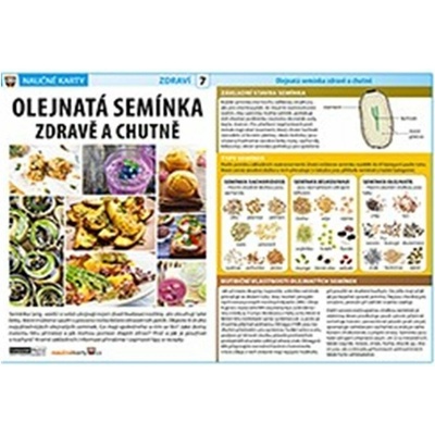 Olejnatá semínka - Naučné karty