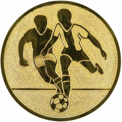 Futbal Emblém Nálepka na trofej Ø 50 mm zlatá