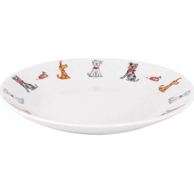 TORO TALÍŘEK "KOČKA" A "PES" 20CM, KERAMIKA, ASSORT_hamashop