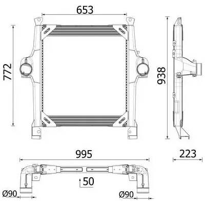 MAHLE Chladič vzduchu intercooler MAO CI 728 000P