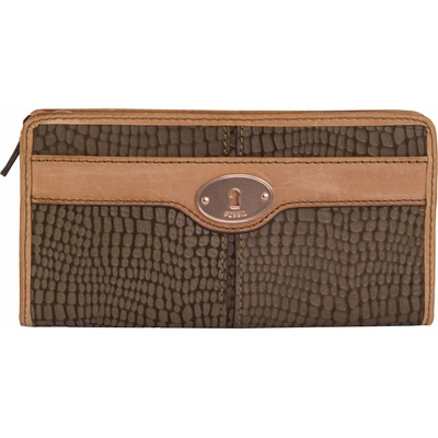 Fossil Leather Wallet Maddox Grey