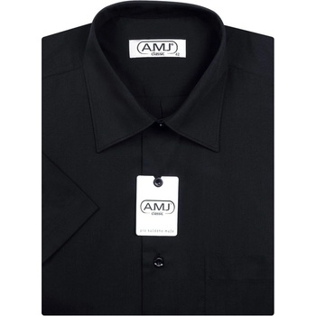 AMJ košile s krátkým rukávem JK017 černá