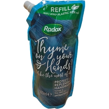 Radox Антибактериален течен сапун с масло от мащерка и чаено дърво, 500мл