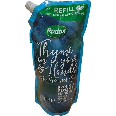 Radox Антибактериален течен сапун с масло от мащерка и чаено дърво, 500мл