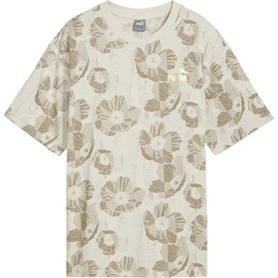 Puma ESS+ CLASS ACT AOP Tee 681692-87 Bílá