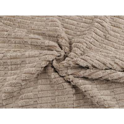 Stoklasa Dekorační látka s 3D plyšovou strukturou Balení: 1 m, Varianta: 2 14(335 g/m²) béžová 2 14(335 g/m²) béžová