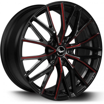 Barracuda Project THREE 8,5x18 5x120 ET42 gloss black flash red