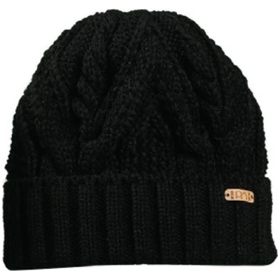 Pletex pletená čepice s fleecovou podšívkou L483 Černá