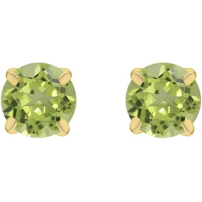 Eppi zlaté náušnice s olivínmi Beaola E39563