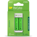 Gp batteries Зарядно GP BATTERIES E211 + 2 * 2100mAh AA, За 2 броя, NiMH (GP-C-E211-2AA-2100) - caretech Зарядно за батерии