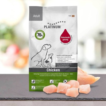 PLATINUM Супер премиум храна Platinum Adult Chicken за кучета над 12 месеца, със 70% пилешко месо, годно за човешка консумация 1.5 kg