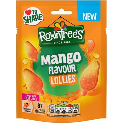 Rowntree's želatinové bonbony ve tvaru zmrzlinek s mangovou příchutí 130 g