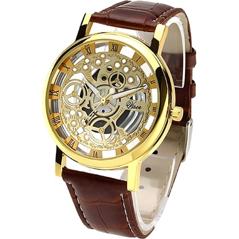 Viser Часовник jo-12887 - Кафяв / Златен kp12887