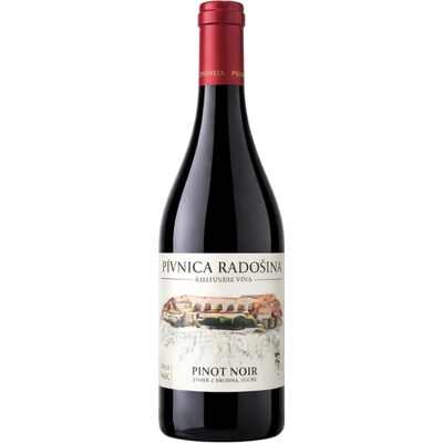 Pivnica Radošina Pinot Noir 2021 suché 14% 0,75 l (čistá fľaša)