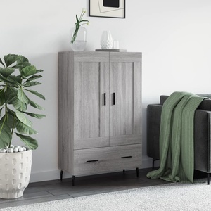 vidaXL Висок шкаф, сив сонома, 69, 5x31x115 см, инженерно дърво (830346)