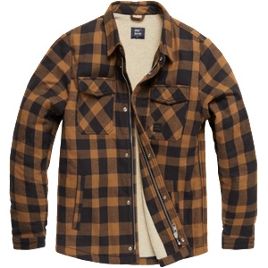 Vintage Industries Craft тежко яке с шерпа, жълто каре (3541.Yellowcheck)