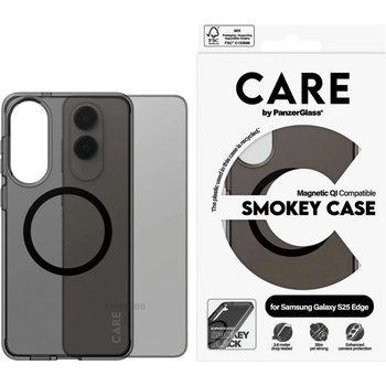 Panzer Гръб CARE by PanzerGlass за Samsung Galaxy S25 Edge Flagship Black QI - Smokey