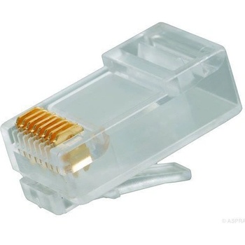 Solarix Konektor RJ45 CAT5E UTP 8p8c nestíněný neskládaný na drát 100 ks