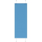 vidaXL Плисирана щора, синя, 50x150 см, ширина на плата 49, 4 см, полиестер (4015184)