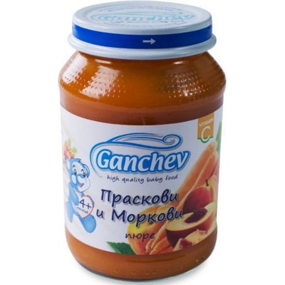 Ганчев пюре праскови и моркови - 190 г